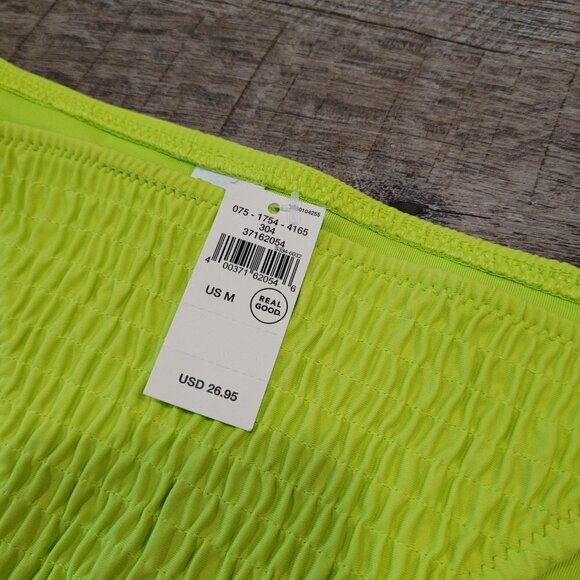NWT AERIE | Smocked Tie Cheeky Bikini Bottom | Sz. M - Picture 7 of 10